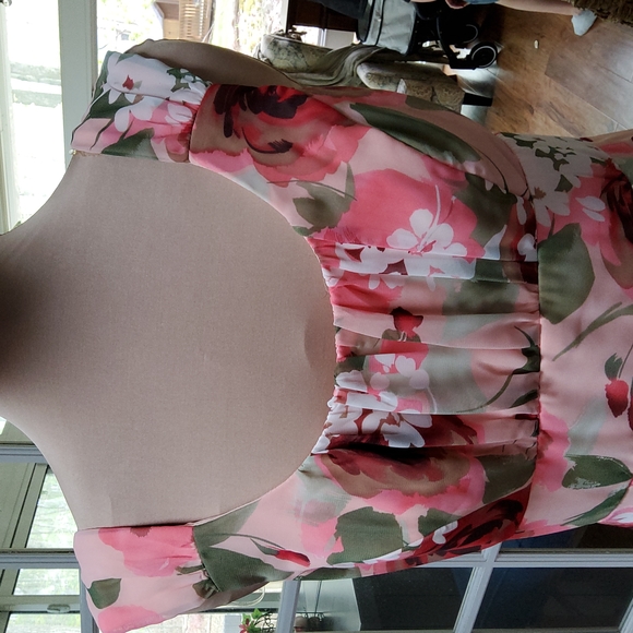 Connected Apparel Floral Print Dress - Picture 3 of 9